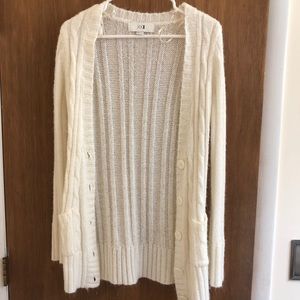 Forever 21 Cream Cardigan